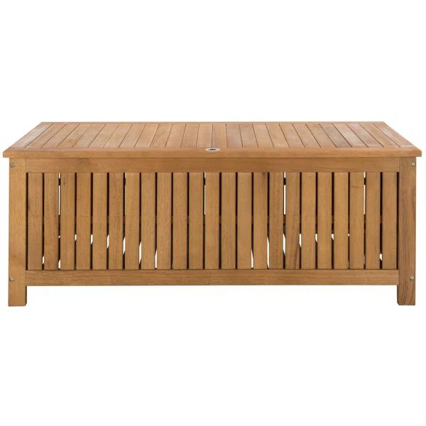 Safavieh Abri Water Resistant Eucalyptus Solid Wood Deck Box | Wayfair North America