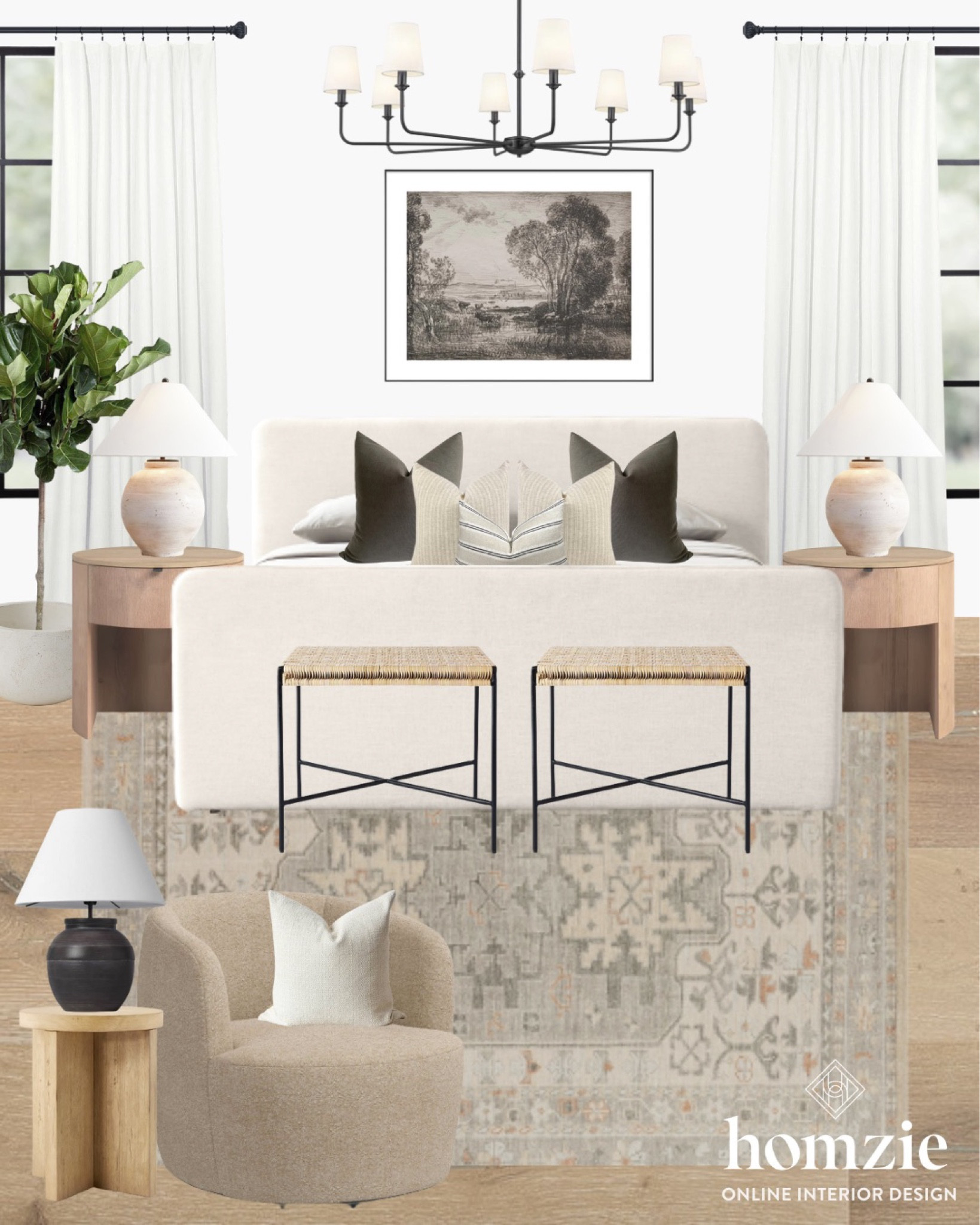 Beautiful neutral bedroom decor! Love this bed frame from CB2 and these woven benches from Target! 

#LTKhome #LTKFind #LTKunder100