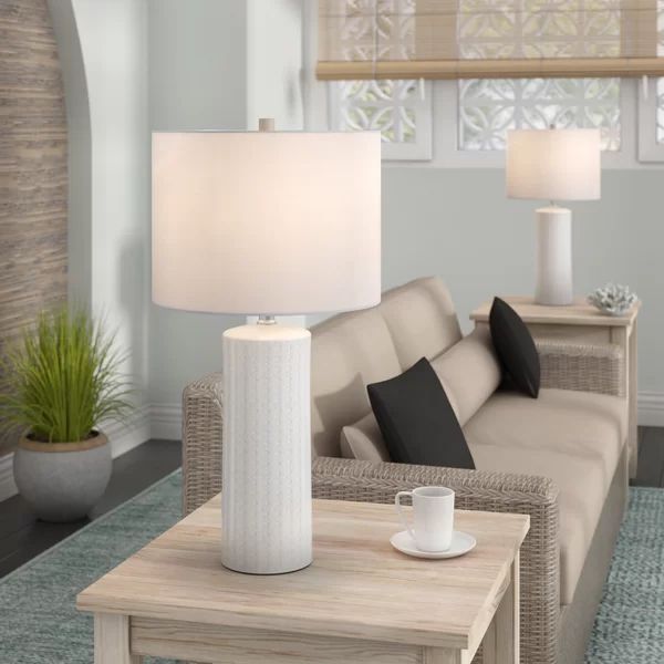 Heming 25" Table Lamp Set: nightstand (Set of 2) | Wayfair North America