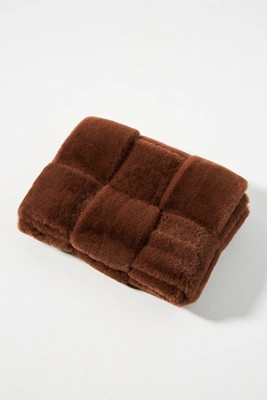 Faux Fur Woven Clutch | Anthropologie (US)