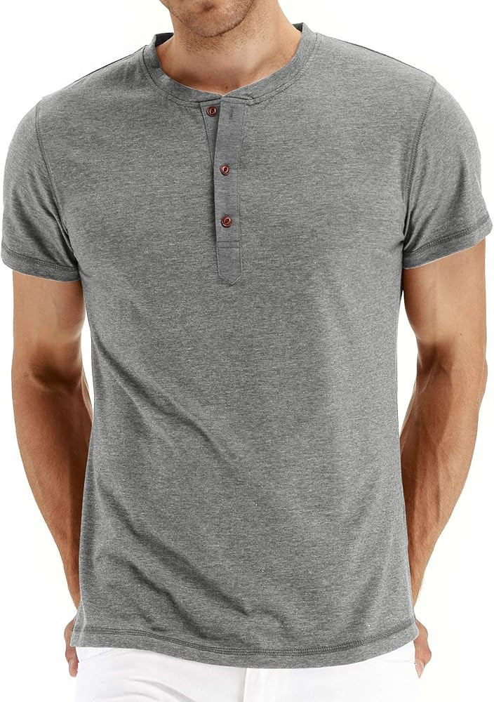 Sailwind Mens Henley Short Sleeve T-Shirt Cotton Casual Shirt | Amazon (US)
