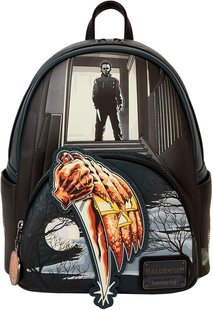 Loungefly Halloween Michael Myers Jack-O'-Lantern Glow Mini Backpack | Amazon (US)