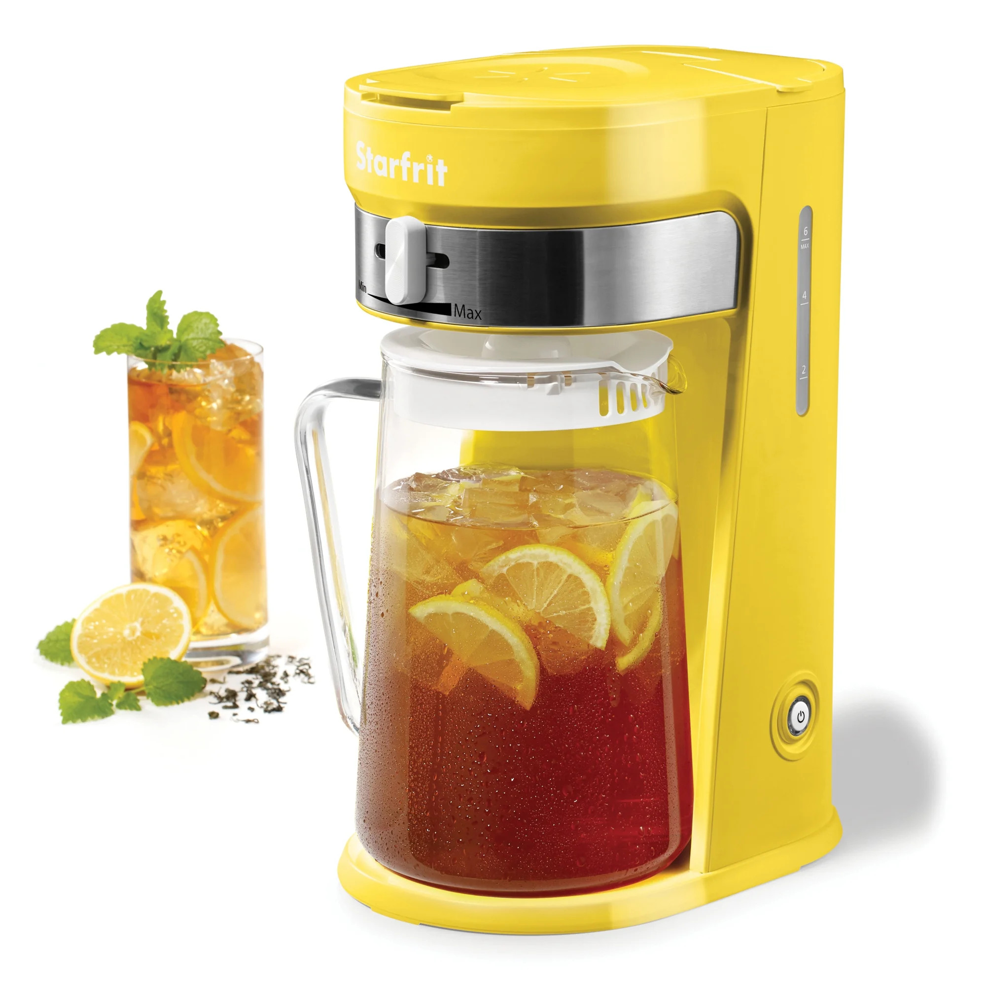 Starfrit 2.6-Qt. Iced Tea Brewer with Reusable Nylon Filter, Yellow | Walmart (US)