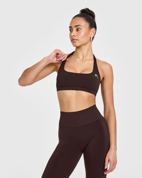 EasyLift™ Halter Bralette | 70% Cocoa | Oner Active (UK / US)