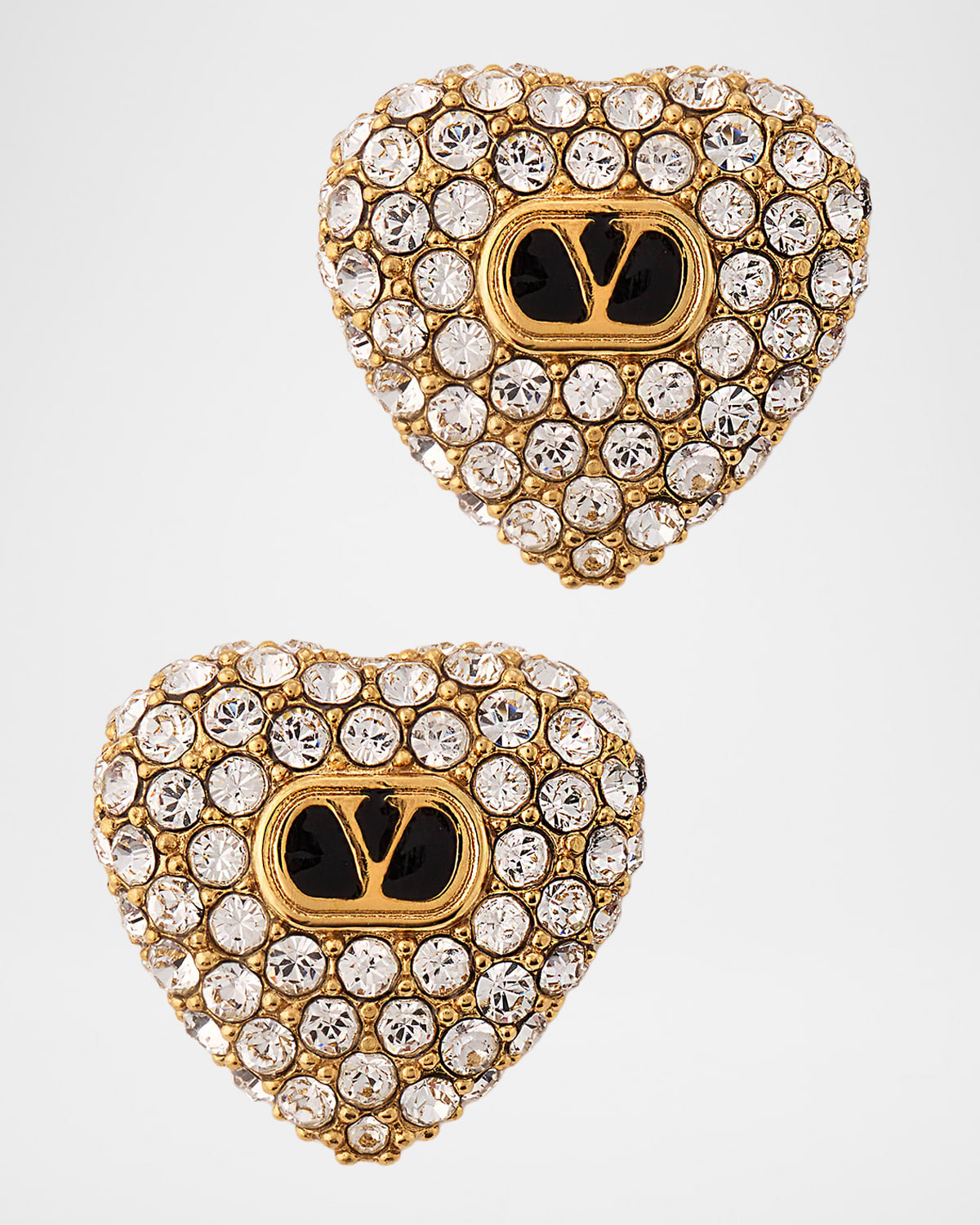 Coeur Royal Earrings in Metal, Enamel and Swarovski Crystals | Neiman Marcus