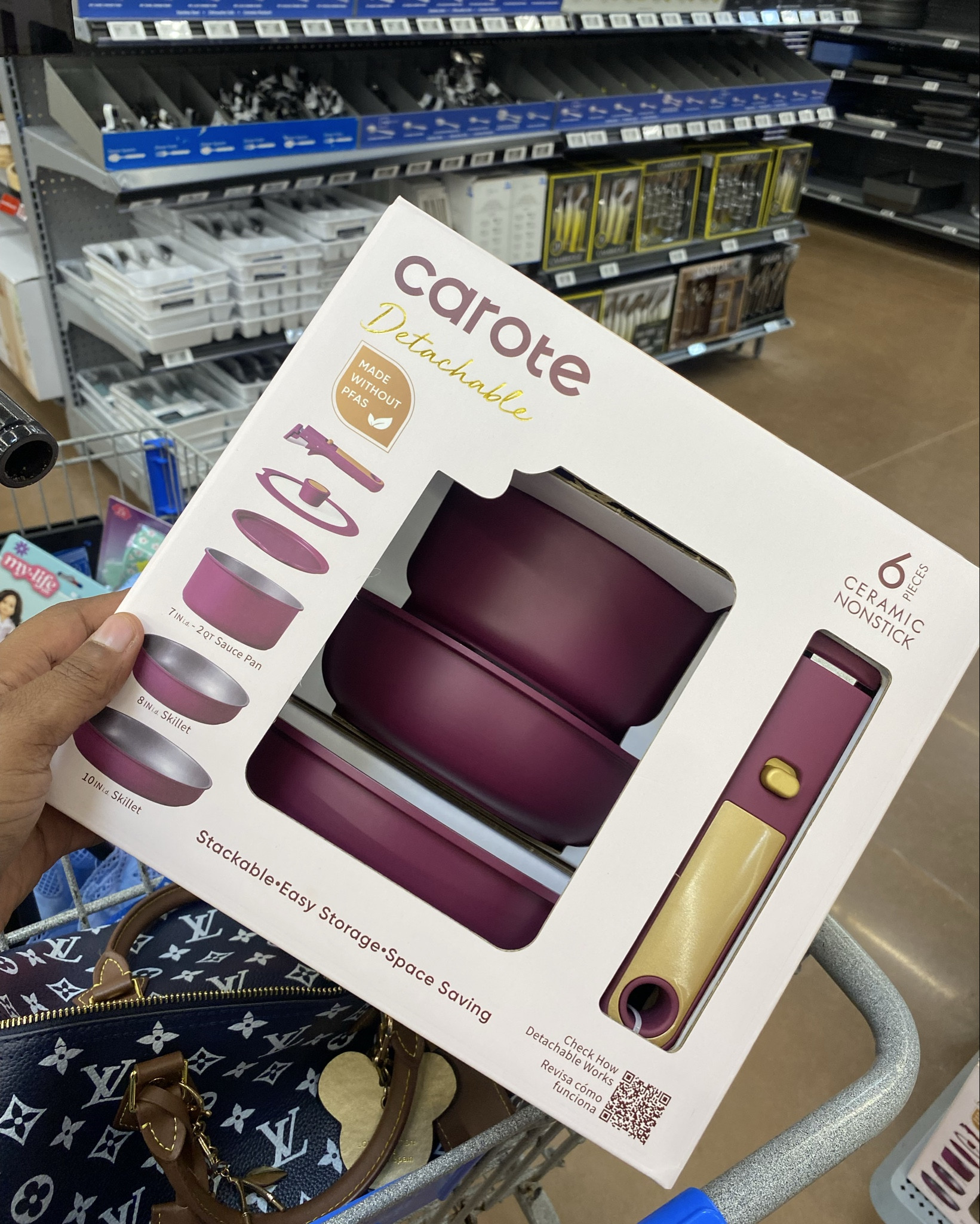 Kitchen upgrade 🍳✨ This Carote nonstick cookware set is cute, functional, and makes cooking so much easier💜#

#LTKActive #LTKSaleAlert #LTKHome