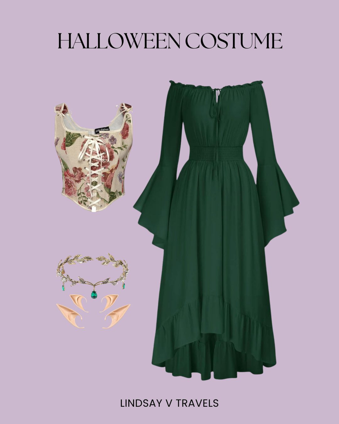 Green goddess 💚 Perfect for Renaissance fairs, Halloween, or themed parties—this costume is a showstopper. 

#LTKHalloween #LTKFallSale #LTKSeasonal