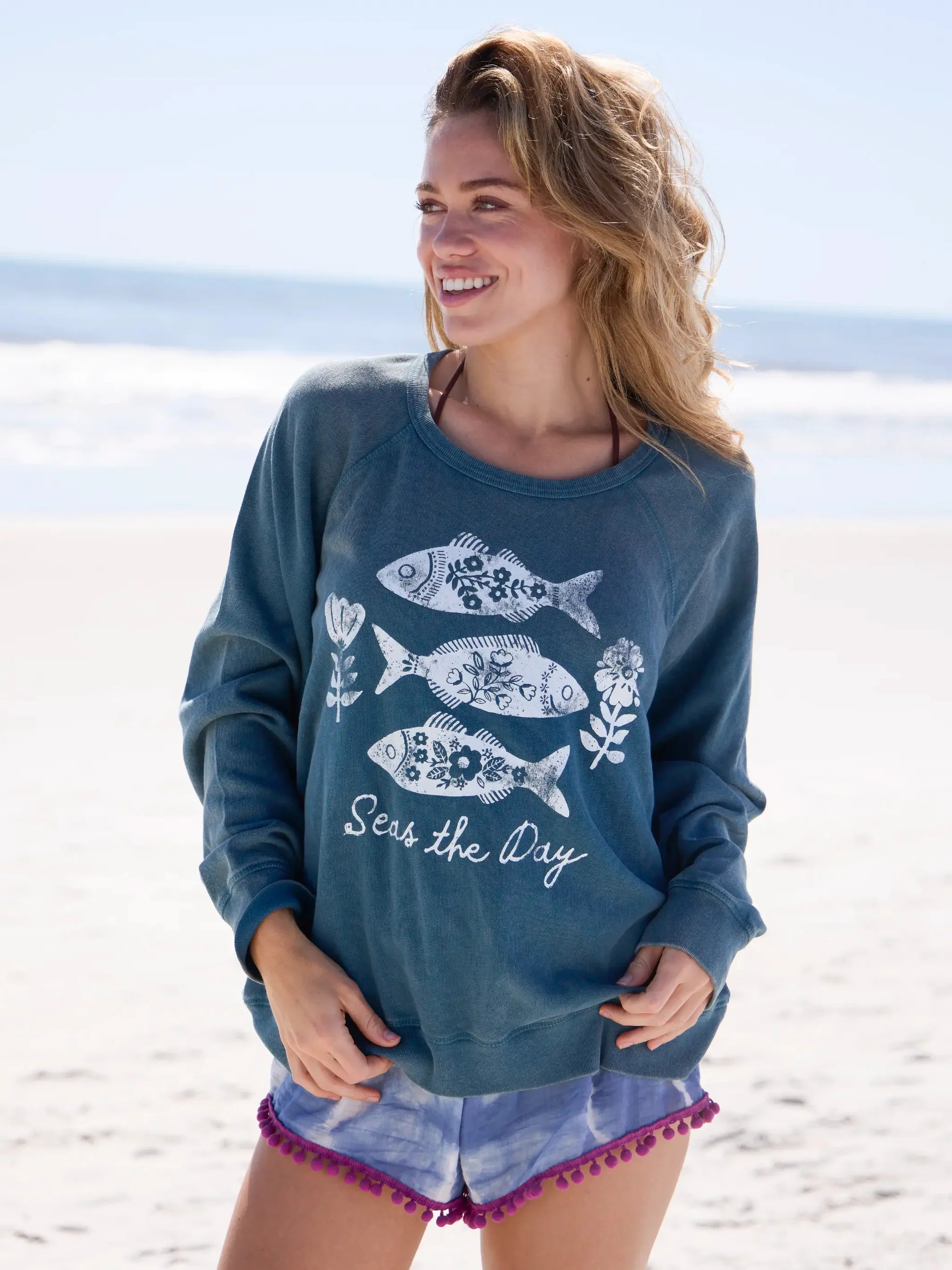 Old School Cotton Sweatshirt | Natural Life