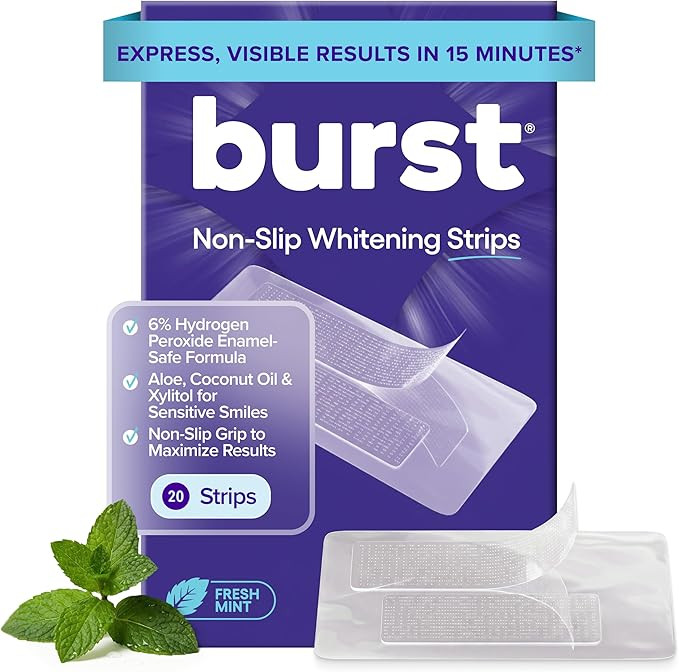 BURST Sensitive Teeth Whitening Strips (Mint) | 20 Strips | Amazon (US)