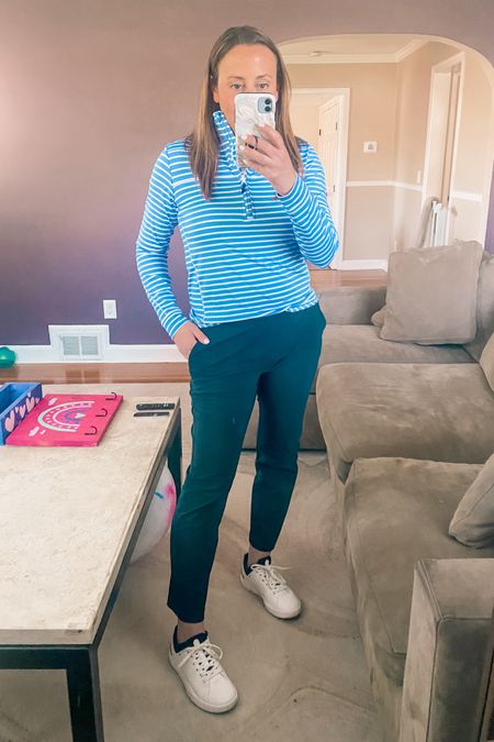 Todays outfit.   Very comfy, looks out together and easy to run around all day in  

Spring casual. Tennis shoes. Joggers. 


#LTKfindsunder100 #LTKfitness #LTKtravel