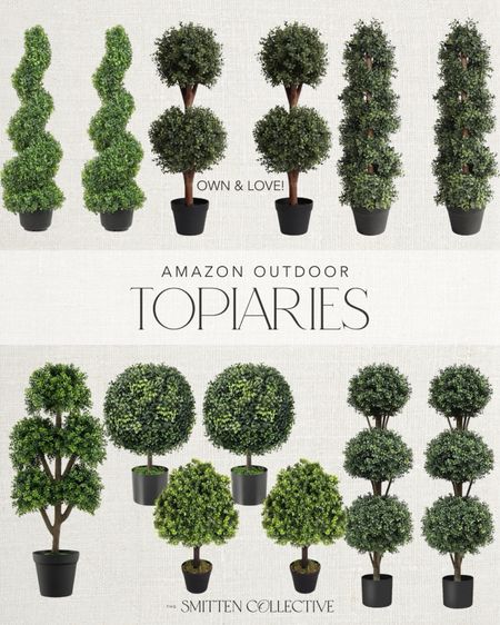 Amazon outdoor topiaries and faux plants!

#LTKSeasonal #LTKhome #LTKfindsunder100