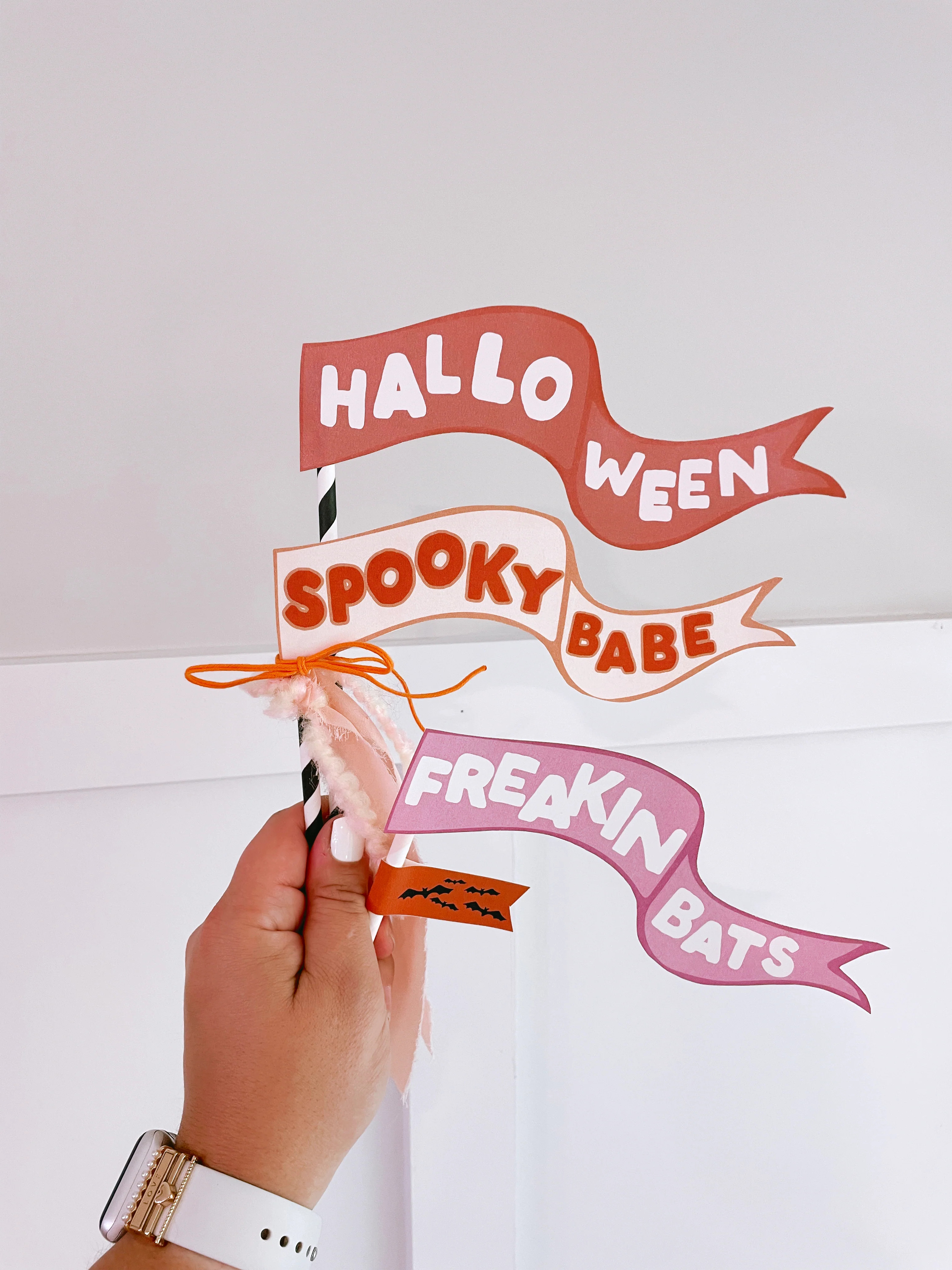 Halloween Tags and Flags 2023 | Printable tags | The Letter Vee