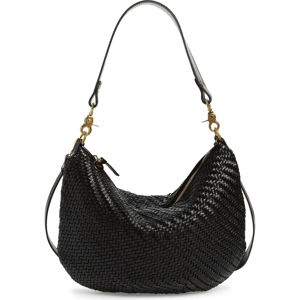 Clare V. Moyen Messenger Crossbody Bag in Black at Nordstrom | Nordstrom