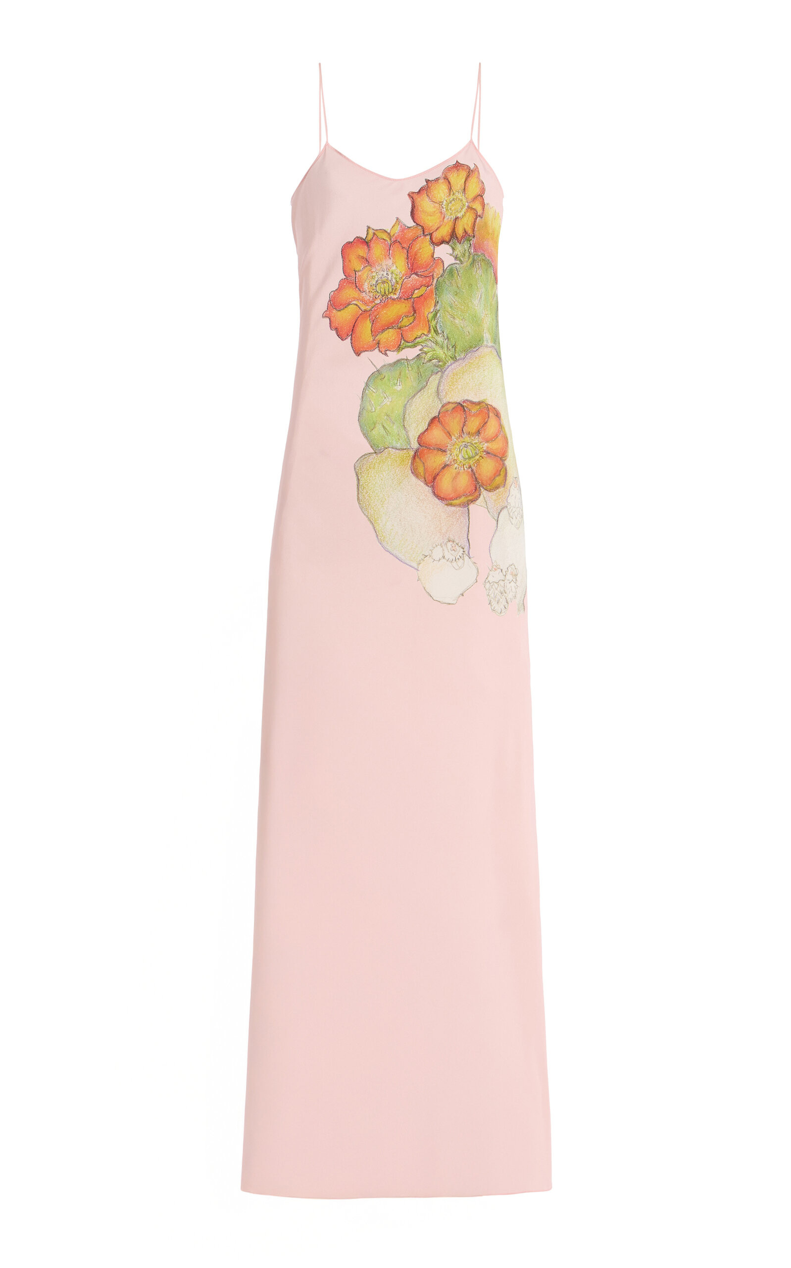 Printed Silk Crepe Bias Slip Gown | Moda Operandi (Global)