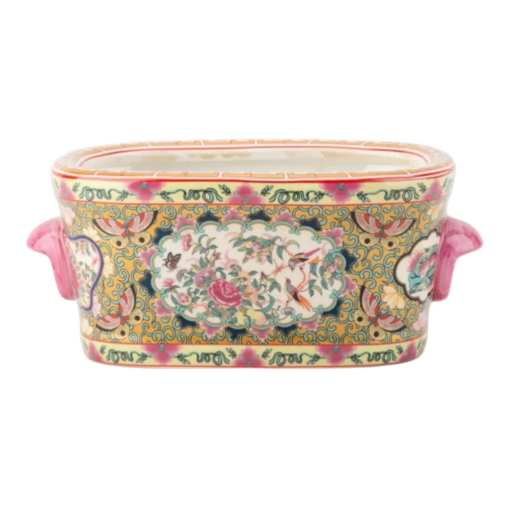 Oval Rose Medallion Planter (2 Sizes) | The Enchanted Home