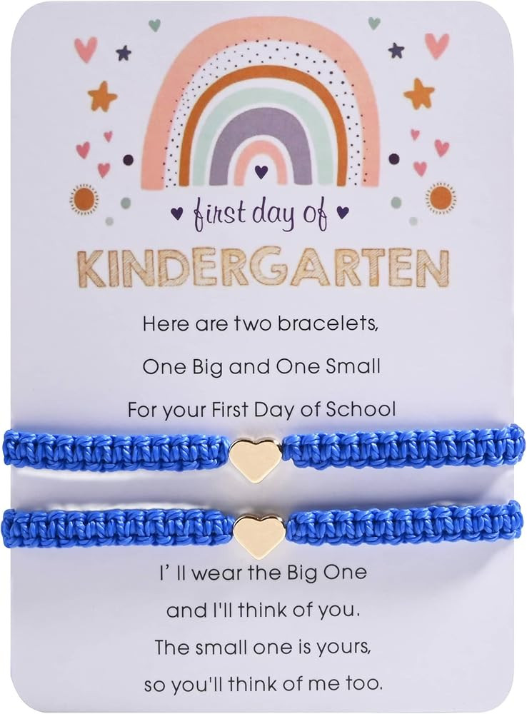 First Day Of Pre K Mommy And Me Bracelets Gifts, Back To String Matching Bracelet Set For Mom Dau... | Amazon (US)