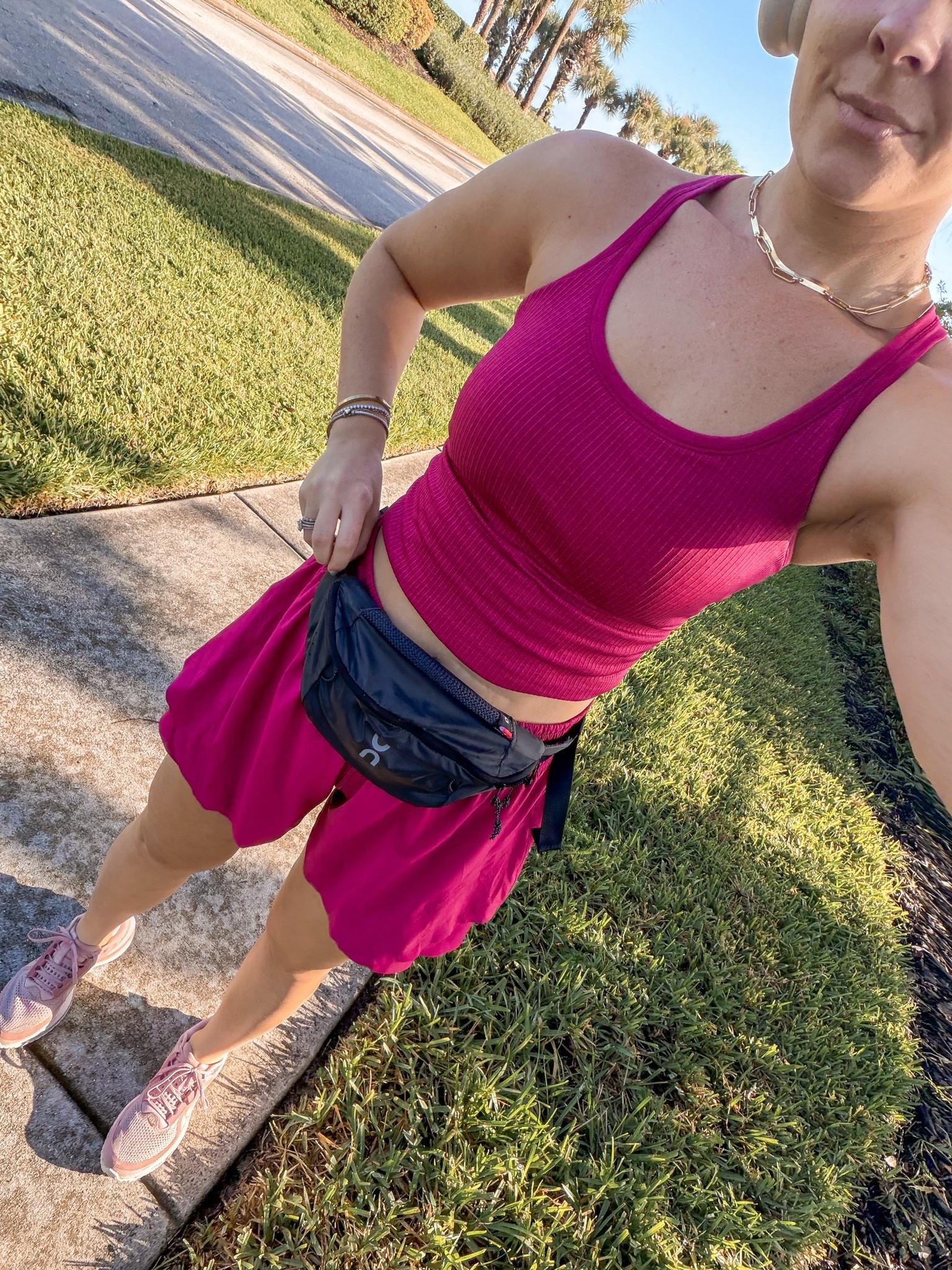 Today’s running fit - these are my Fav lulu running shorts! So so good and don’t ride up my thighs lol