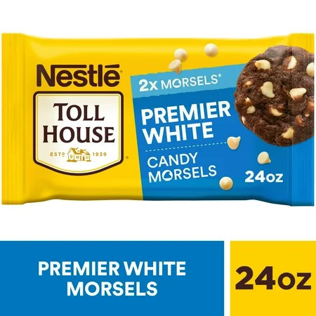 Nestle Toll House Premier White Regular Baking Chips, Morsels for Baking, 24 oz Bag | Walmart (US)