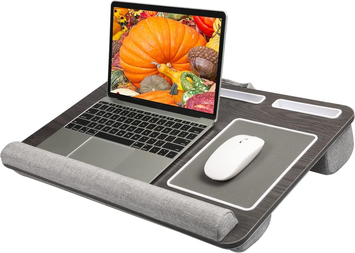 HUANUO Lap Desk - Fits up to 17 inches Laptop Desk, Built in Wrist Pad for Notebook, MacBook, Tab... | Amazon (US)