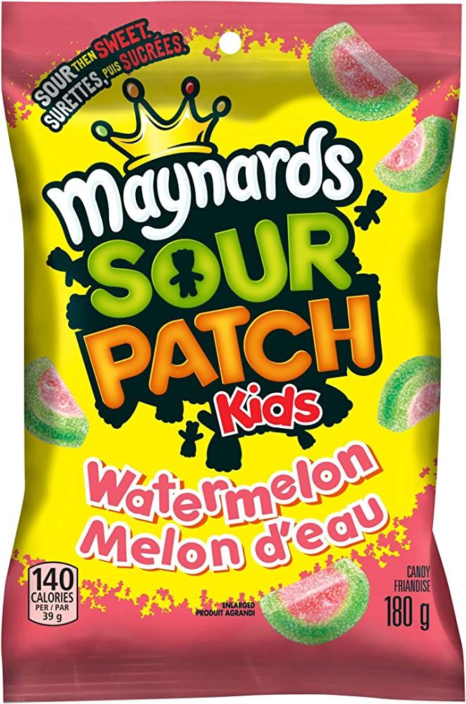 Maynards Sour Patch Kids Watermelon Candy, 180 Grams | Amazon (CA)