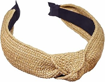 Lvyeer Straw Knot Headbands Fashion Boho Headband Woven Hair Head Bands Rattan Wide Knot Headband... | Amazon (US)