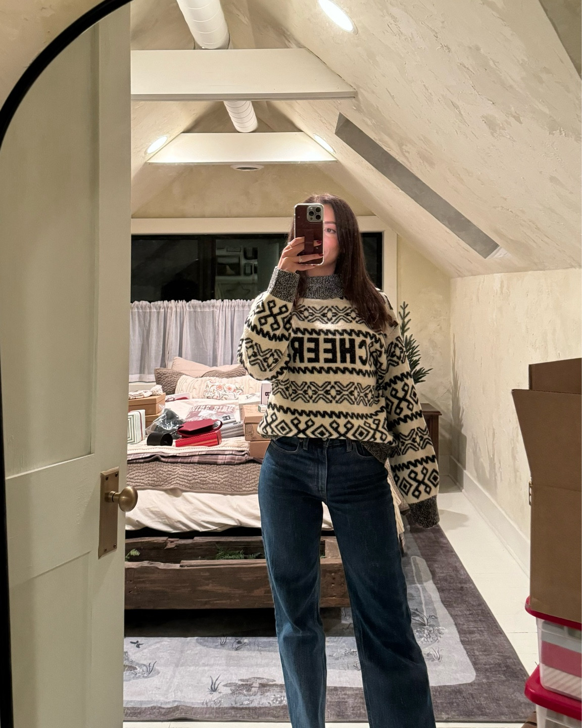 Love this sweater from Target! $25. I sized up one size, wearing a M! 

#LTKSeasonal #LTKHoliday