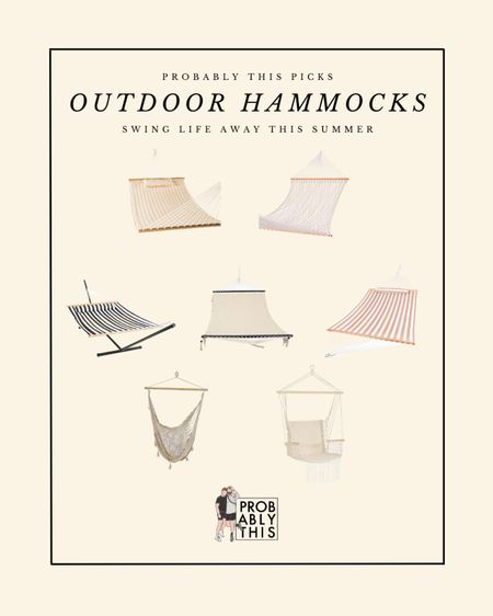 Hammocks for swinging the summer away at every price point! 🍹🌞 #outdoorliving #hammock #summer