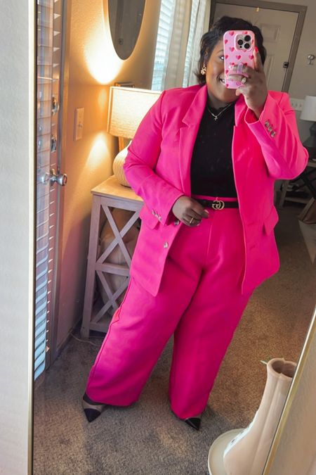 Turn heads when you walk into the office with this pink set from Old Navy 🩷🩷🩷🩷

#LTKmidsize #LTKworkwear #LTKstyletip