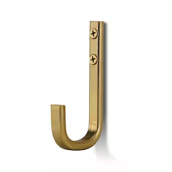 RELIABILT 1-Hook 0.45-in x 3.9-in H Soft Gold Decorative Wall Hook (35-lb Capacity)Item #5217471 ... | Lowe's