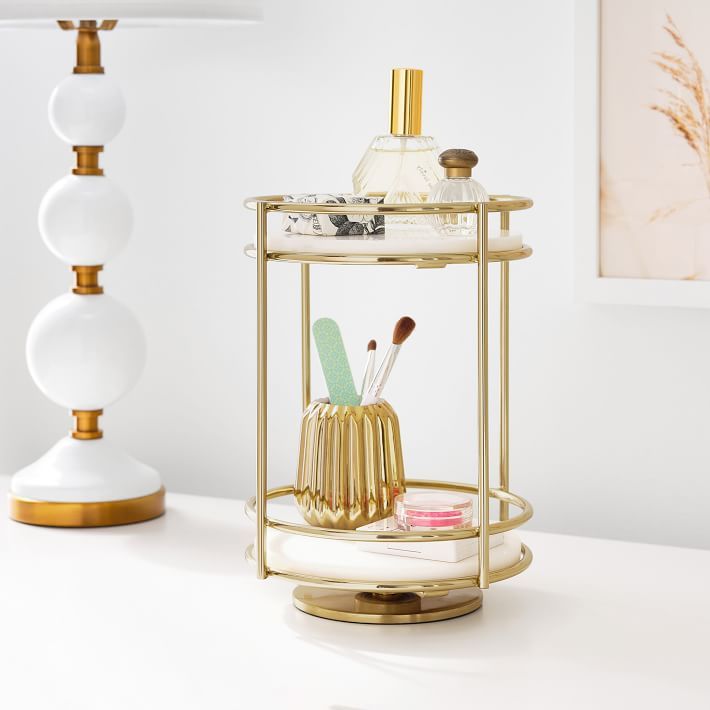 Marble Rotating Organizer | Pottery Barn Teen