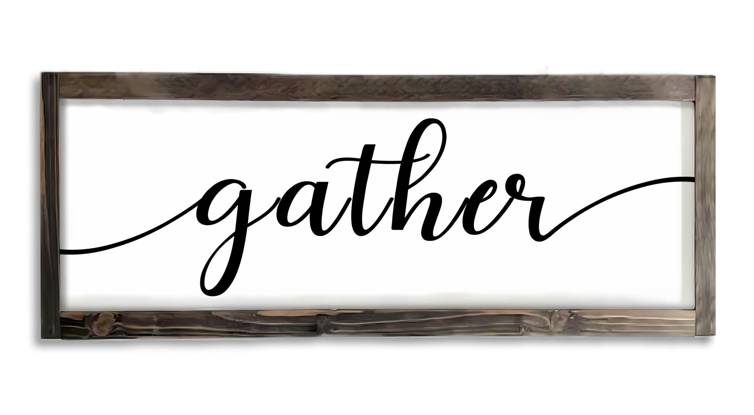 Dazingart Gather Signs For Home Decor White, Rustic Farmhouse Dining Room Decor Wood Wall Hanging... | Amazon (US)