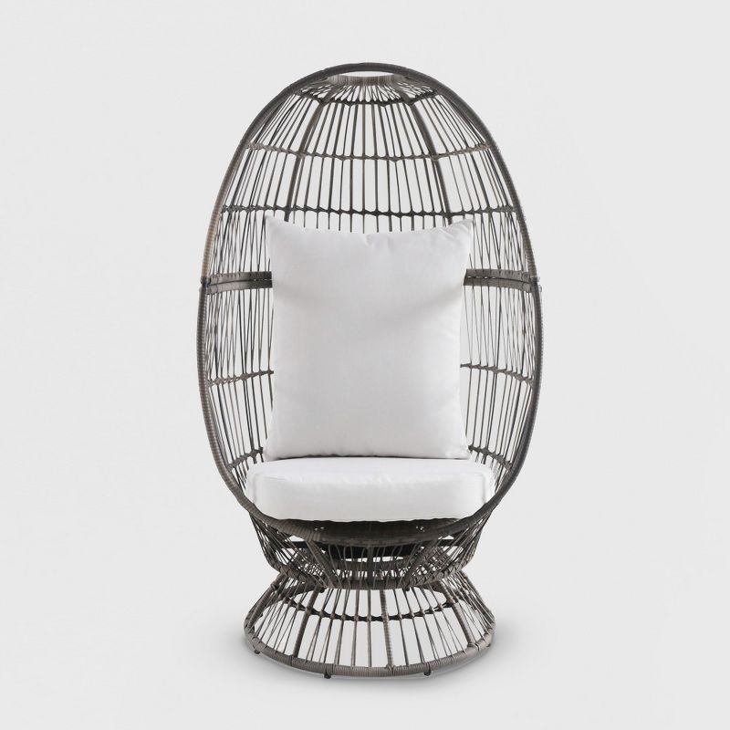 Latigo Swivel Patio Egg Chair Brown - Opalhouse™ | Target