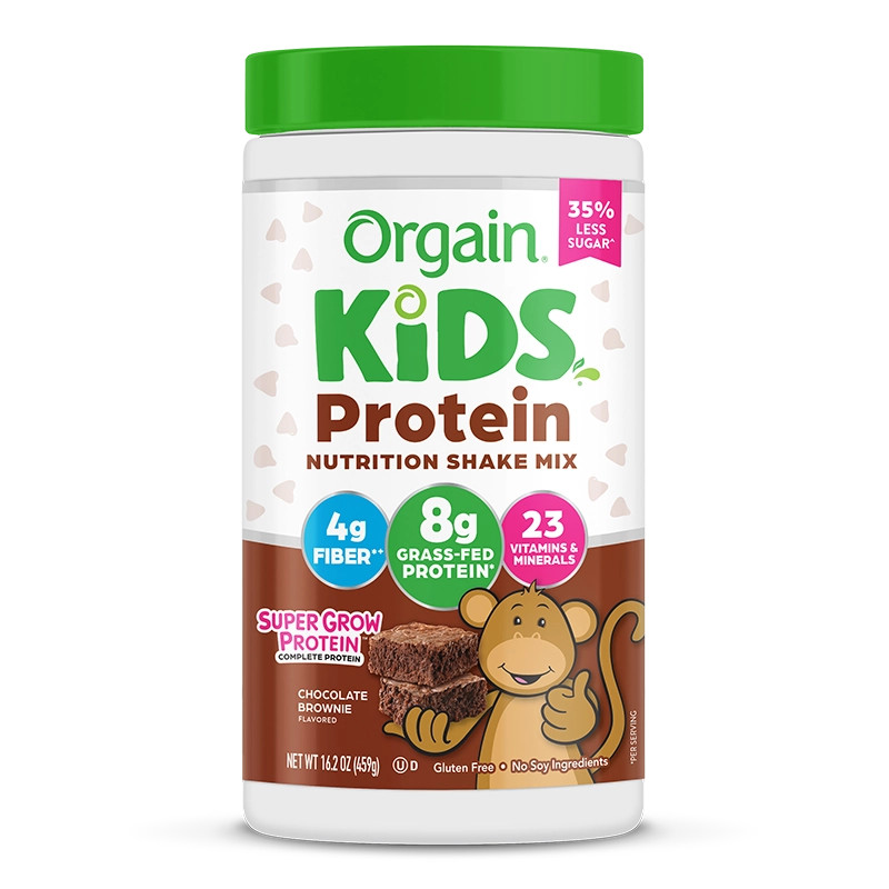 Chocolate Brownie Kids Protein Powder | Orgain | Orgain