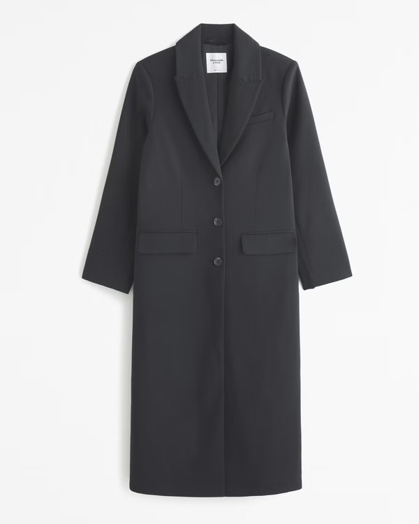 Women's Suiting Topcoat | Women's Clearance | Abercrombie.com | Abercrombie & Fitch (US)