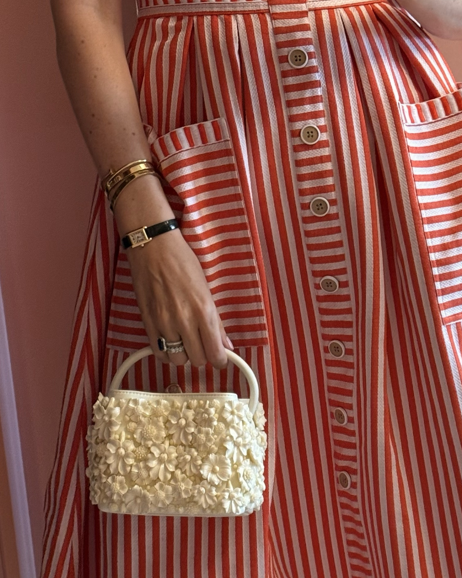 Let’s go to dinner at Luties at the Commodore Perry! 
Wore my new floral bag for this date night. We ordered the chefs menu and tried nearly everything - flip for pics! 

#LTKTravel #LTKItBag #LTKU