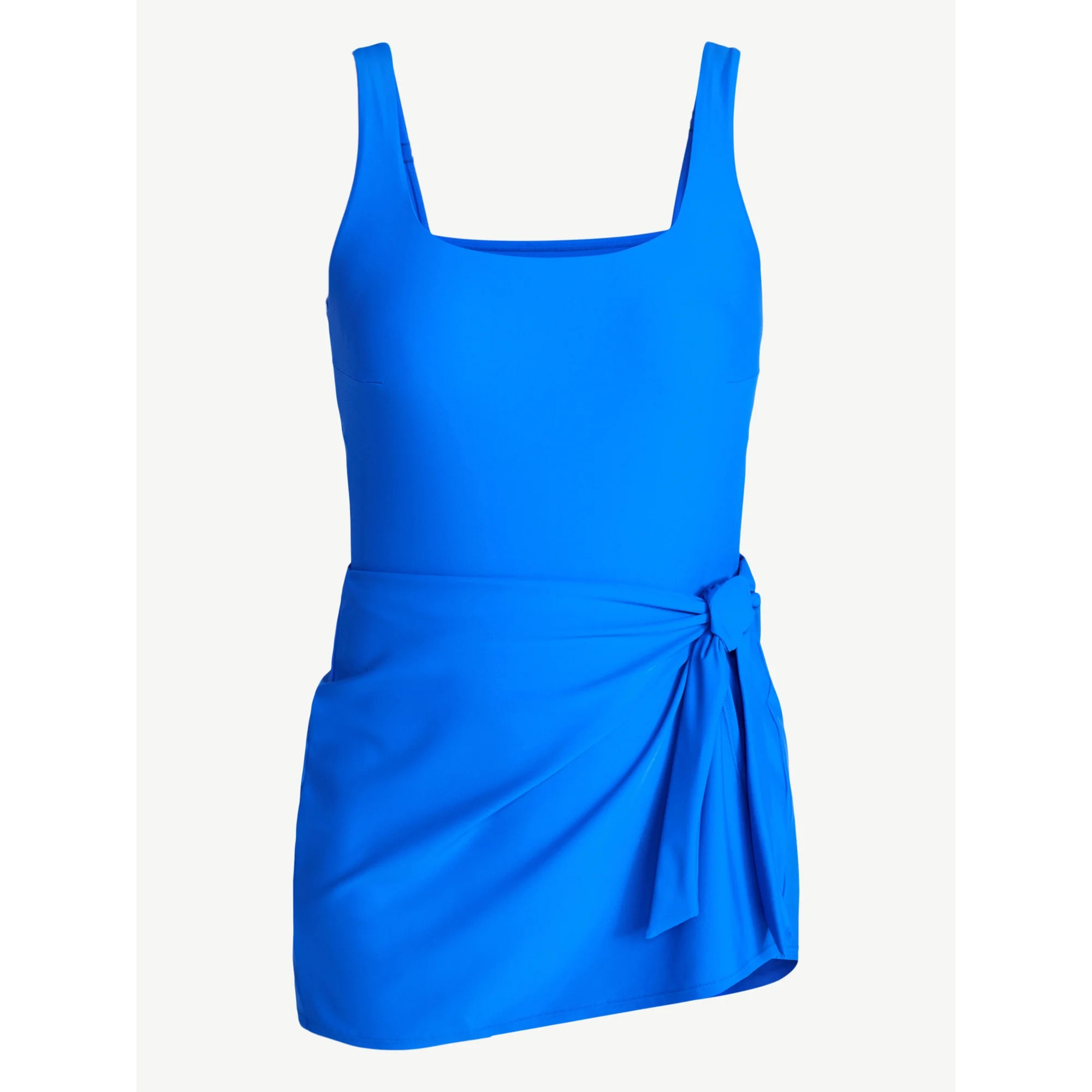 Time and Tru Women's and Women's Plus Size Wrap Swim Dress, Sizes XS-3X | Walmart (US)