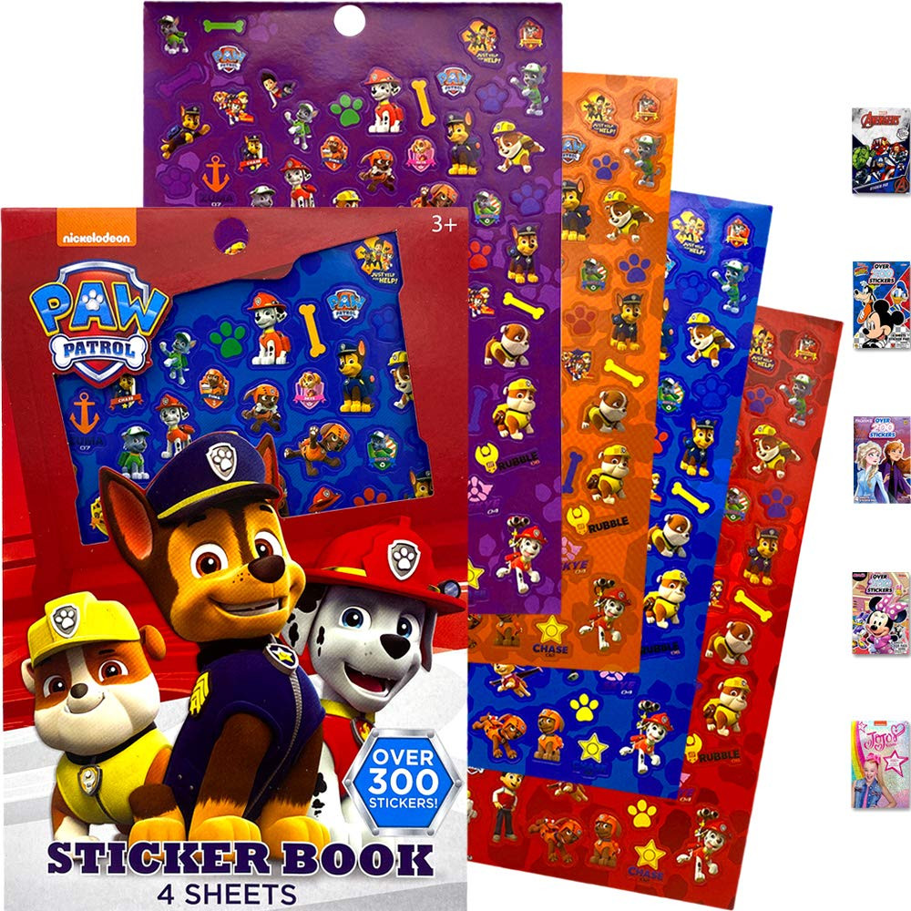 Paw Patrol Sticker Book Over 300+ - Perfect for Gifts, Party Favor, Goodies, Reward, Scrapbooking... | Amazon (US)