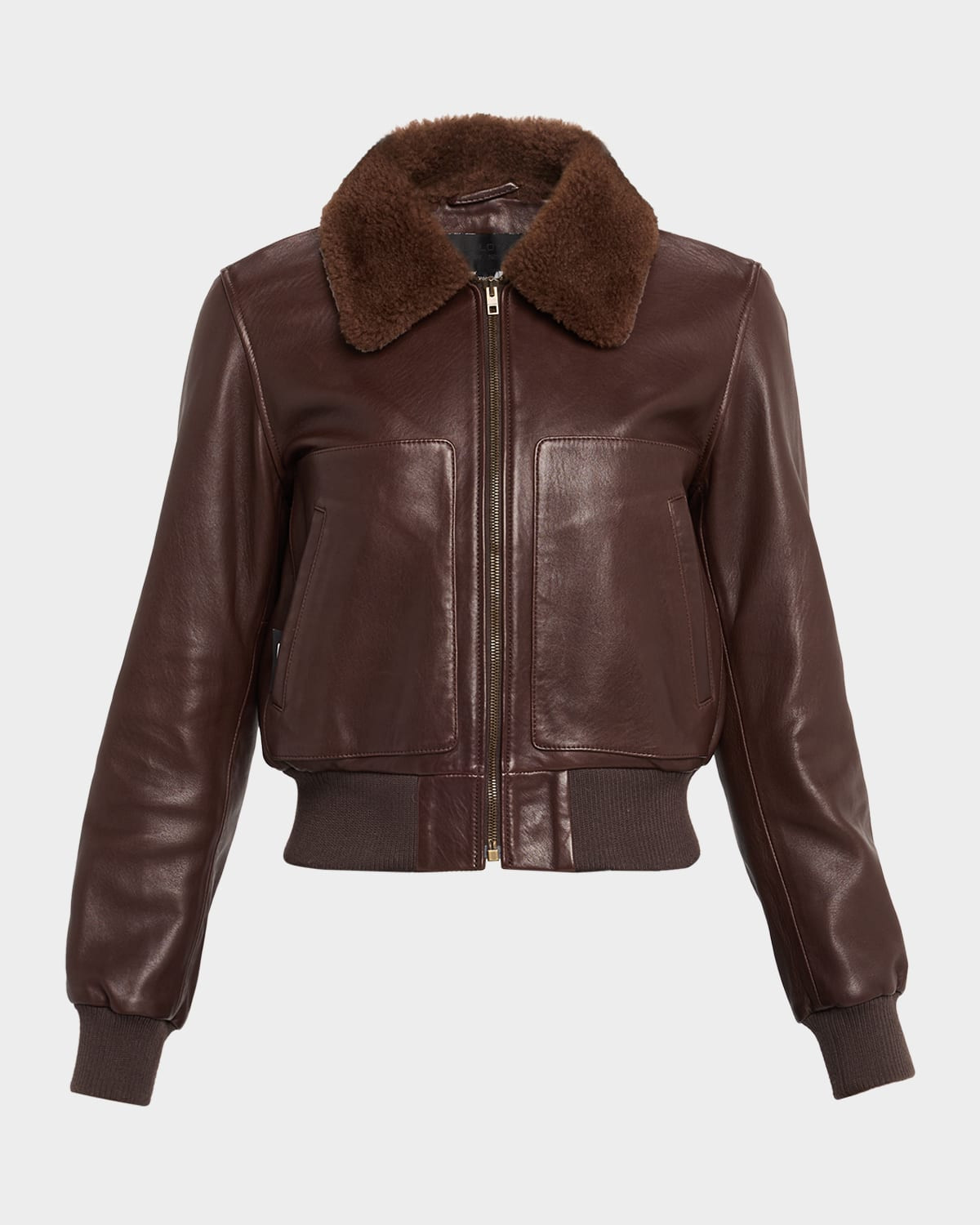 Tom Lamb Shearling And Leather Aviator Jacket | Neiman Marcus