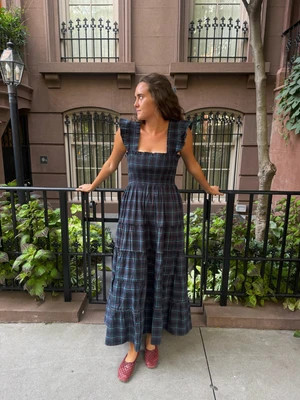 The Ellie Maxi Nap Dress - Jewel Tartan Jewel Tartan / XS | Hill House Home US
