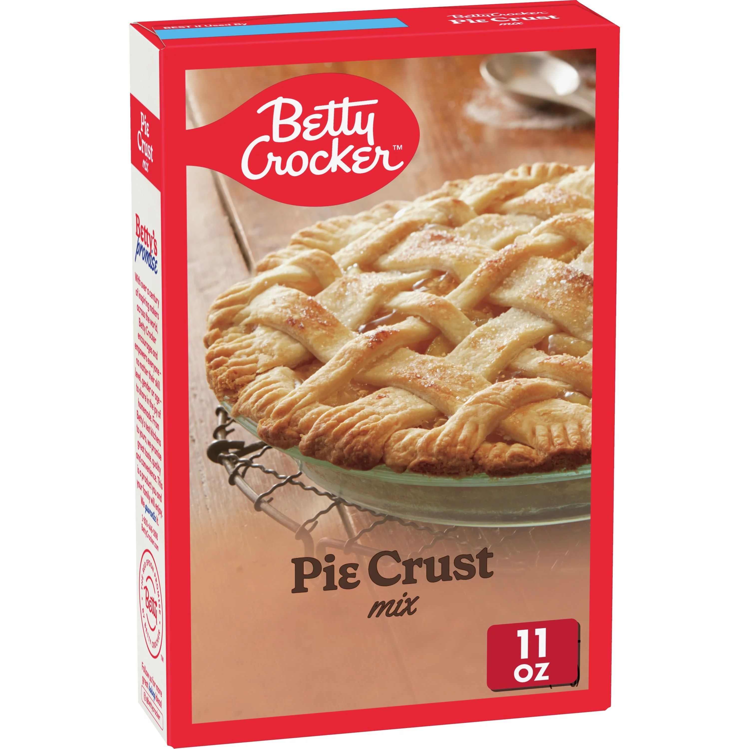 Betty Crocker Pie Crust Mix, Makes Two 9-inch Crusts, 11 oz. | Walmart (US)