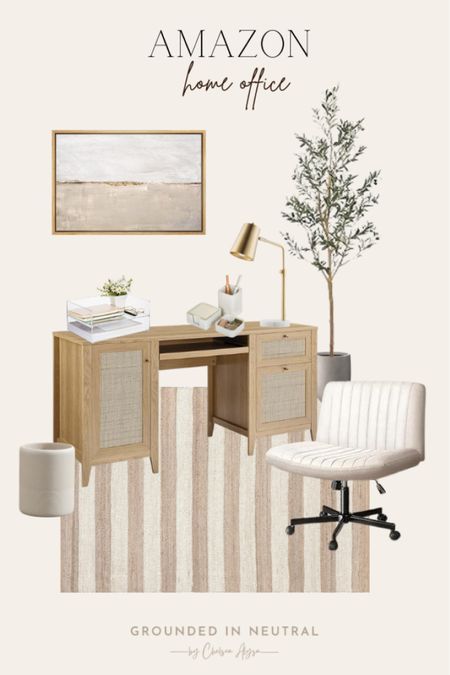 This Amazon home office setup is perfect for an office refresh. The warm tones and comfy chair are great for summer. 

#LTKHome #LTKStyleTip