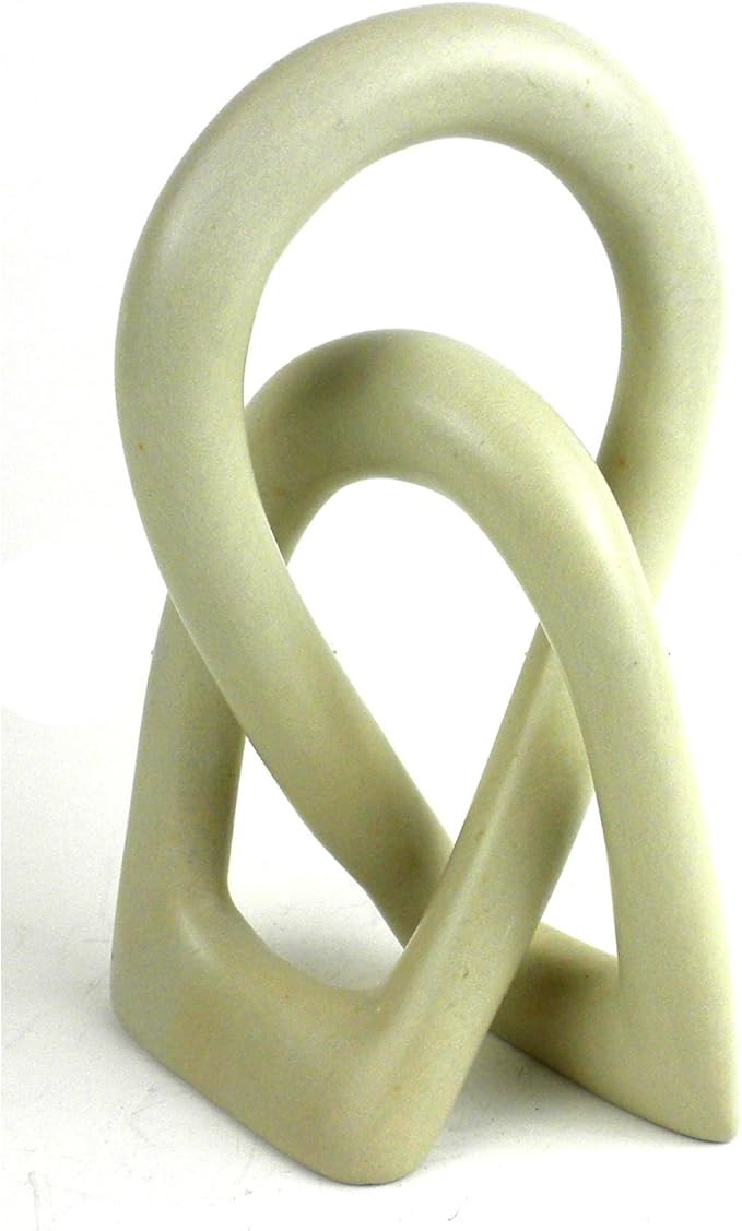 Global Crafts Natural Soapstone 6-inch Lover's Knot | Amazon (US)
