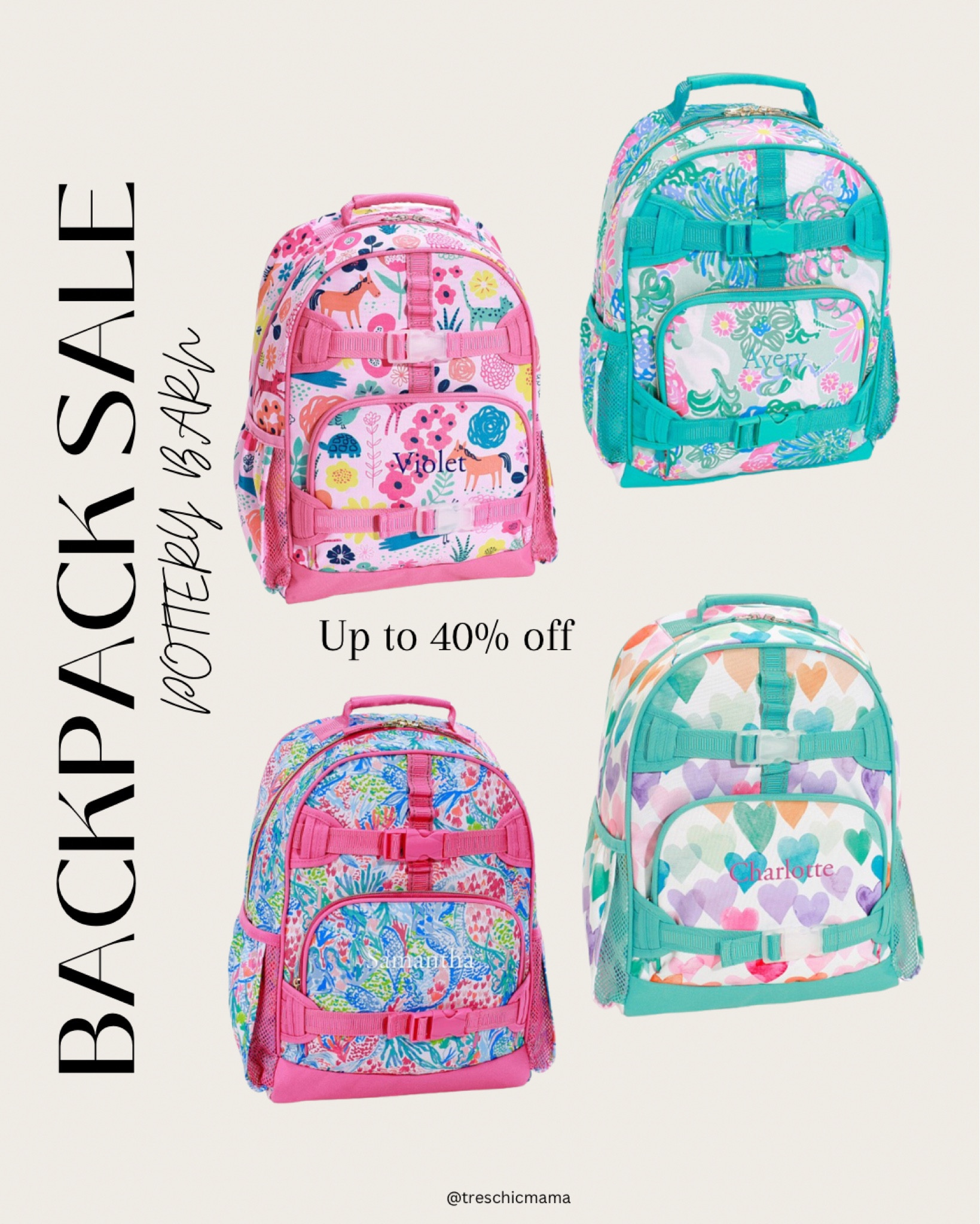 Mackenzie Lilly Pulitzer Mermaid Cove Backpacks