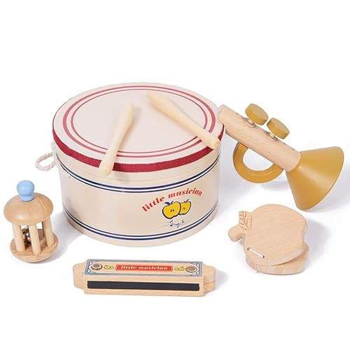 Musical Instruments Set,Montessori Musical Toys for Toddlers 1-3,Wooden Percussion Instruments Set,Birthday Gifts for 1 2 3 Year Old Kids Baby Toddlers Boys Girls | Amazon (US)