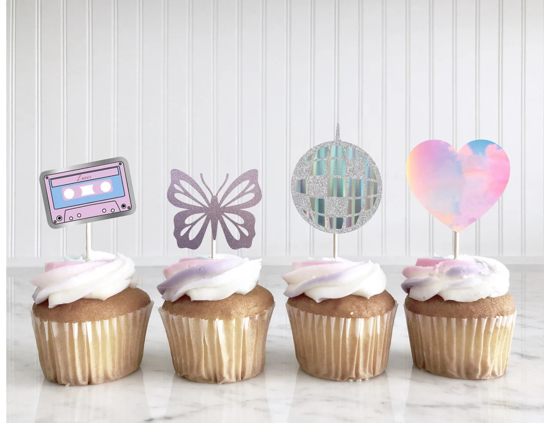 Lover Era Cupcake Toppers, Taylor Lover Inspired Cupcake Decoration, in My Birthday Era, Eras Tou... | Etsy (US)
