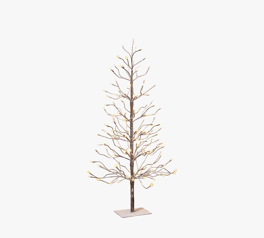 Lit Snowy Twiggy Tree | Pottery Barn (US)