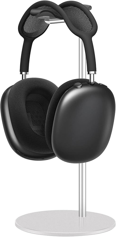 SHUOSUO Headphone Stand Aluminium, Headset Holder with Solid Base for Desk, Compatible with AirPo... | Amazon (UK)