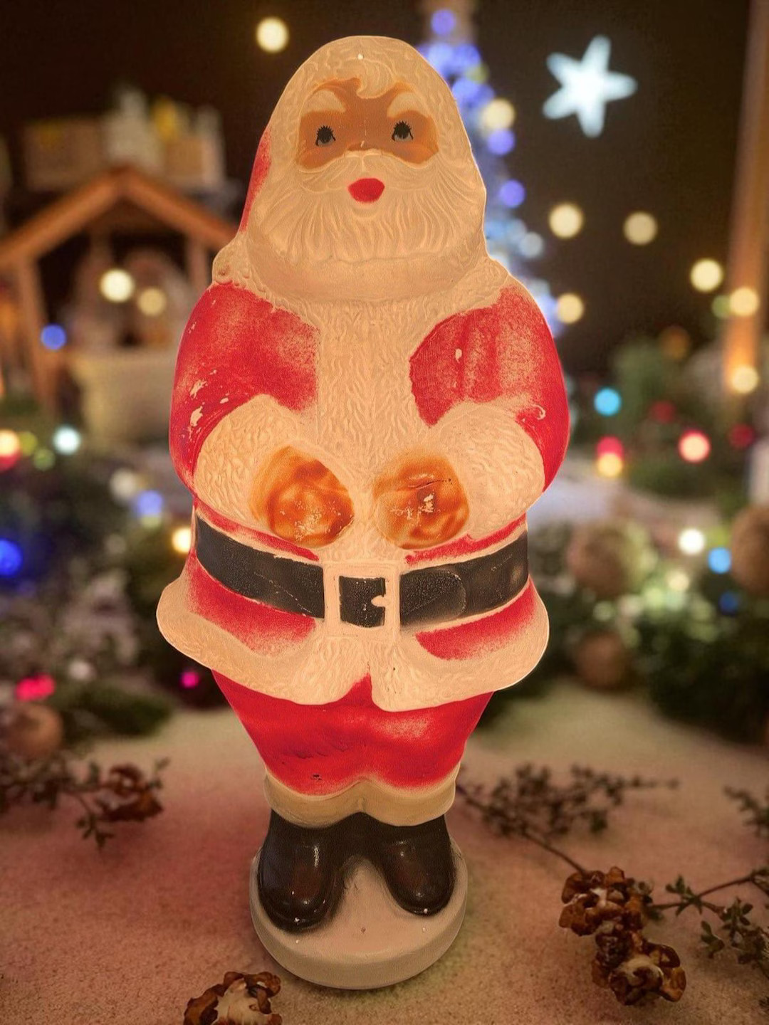 1960s BECO Mold 970 Lighted Santa Claus Christmas Blow Mold Decoration Tested/works - Etsy | Etsy (US)