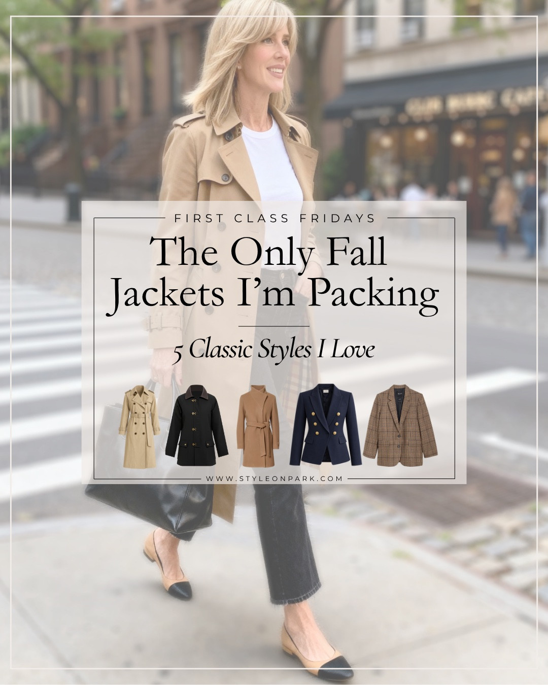 I’m on the road quite a bit and these are the Fall jackets I’ll be lacking and wearing on repeat.  

-A classic trench
-A modern barn jacket
-A wool/cashmere coat
-A navy blazer 
-A plaid blazer

#LTKWorkwear #LTKTravel #LTKSeasonal