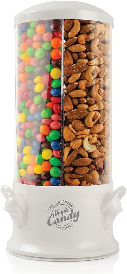 Handy Gourmet Original Triple Candy Machine-Fun Candy & Nut Dispenser-New & Improved (Pearl White... | Amazon (US)